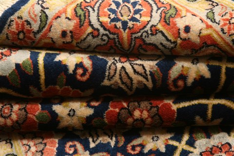 Varamin Orange Hand Knotted 49 X 66 Area Rug 100-22581 Image 7