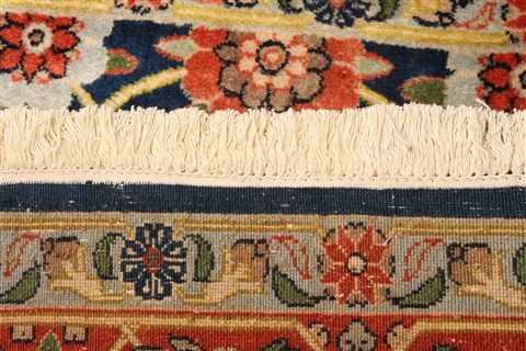 Varamin Orange Hand Knotted 49 X 66 Area Rug 100-22581 Image 9