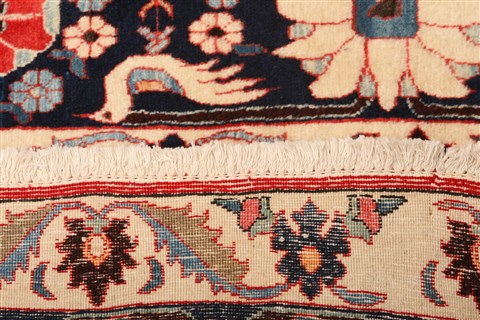 Varamin Red Hand Knotted 47 X 76 Area Rug 100-22583 Image 3