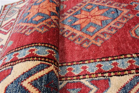 Kazak Red Runner Hand Knotted 26 X 94 Area Rug 250-22588 Image 12