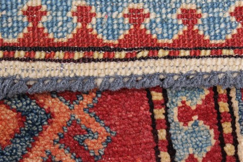 Kazak Red Runner Hand Knotted 26 X 94 Area Rug 250-22588 Image 1