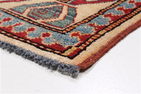 Kazak Red Runner Hand Knotted 26 X 94 Area Rug 250-22588 Image 7