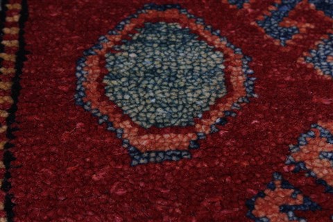 Kazak Red Runner Hand Knotted 26 X 94 Area Rug 250-22588 Image 9