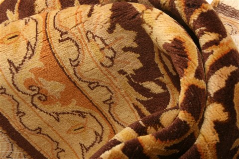 Pishavar Brown Hand Knotted 310 X 61 Area Rug 100-22591 Image 2