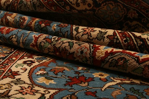 Tabriz Blue Hand Knotted 39 X 610  Area Rug 253-22596 Image 21