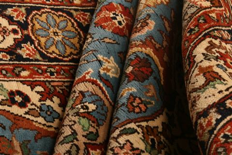 Tabriz Blue Hand Knotted 39 X 610  Area Rug 253-22596 Image 4