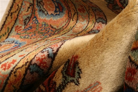 Tabriz Brown Hand Knotted 37 X 58 Area Rug 100-22603 Image 2