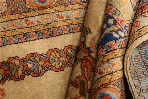 Tabriz Brown Hand Knotted 37 X 58 Area Rug 100-22603 Image 4