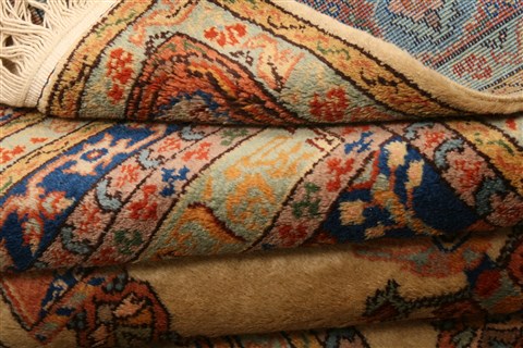 Tabriz Brown Hand Knotted 37 X 58 Area Rug 100-22603 Image 6