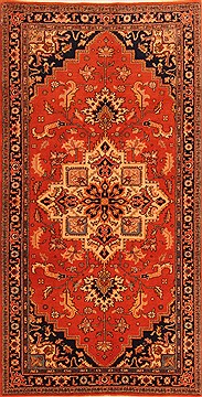 Heriz Orange Hand Knotted 3'4" X 6'6"  Area Rug 100-22604