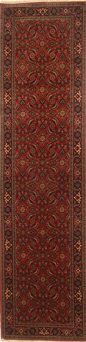 Herati Red Runner Hand Knotted 27 X 99  Area Rug 250-22609 Image 0
