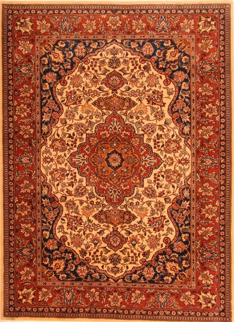 Tabriz Red Hand Knotted 42 X 58  Area Rug 253-22614 Image 0