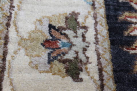 Ziegler Black Runner Hand Knotted 26 X 102  Area Rug 250-22618 Image 1