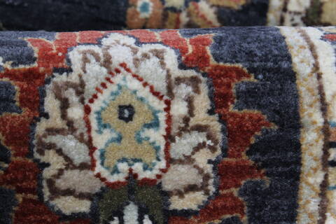 Ziegler Black Runner Hand Knotted 26 X 102  Area Rug 250-22618 Image 2