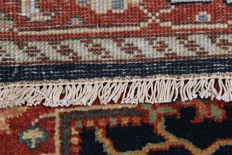 Serapi Blue Runner Hand Knotted 27 X 99 Area Rug 250-22619 Image 11