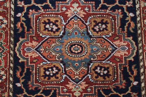 Serapi Blue Runner Hand Knotted 27 X 99 Area Rug 250-22619 Image 3