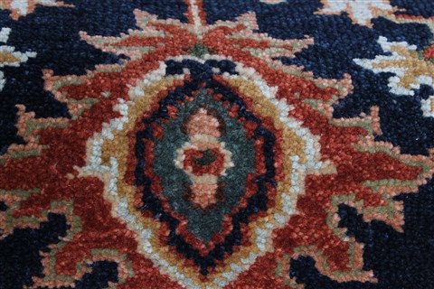 Serapi Blue Runner Hand Knotted 27 X 99 Area Rug 250-22619 Image 6