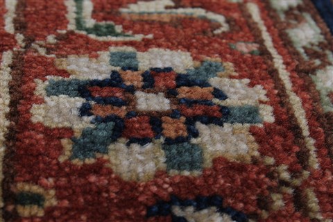 Serapi Blue Runner Hand Knotted 27 X 99 Area Rug 250-22619 Image 7