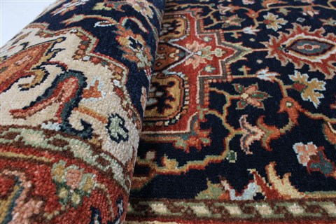 Serapi Blue Runner Hand Knotted 27 X 99 Area Rug 250-22619 Image 9
