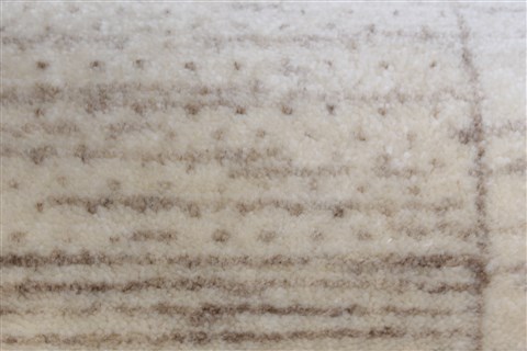 Modern Beige Runner Hand Knotted 26 X 910 Area Rug 250-22621 Image 11