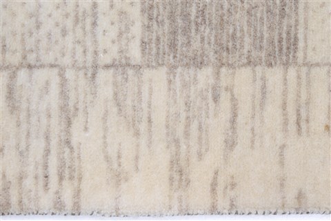 Modern Beige Runner Hand Knotted 26 X 910 Area Rug 250-22621 Image 5