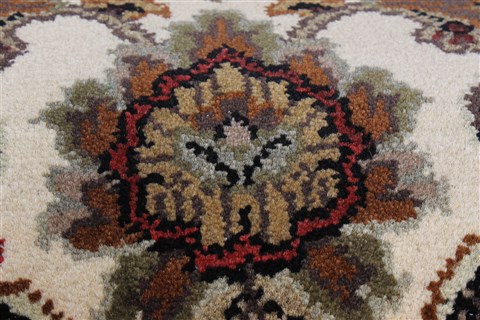 Agra Beige Runner Hand Knotted 27 X 102 Area Rug 250-22622 Image 9