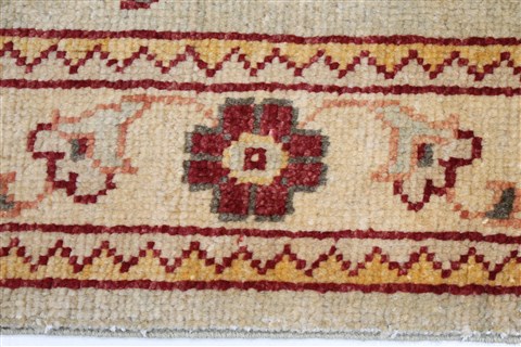 Chobi Green Runner Hand Knotted 29 X 105 Area Rug 250-22634 Image 4