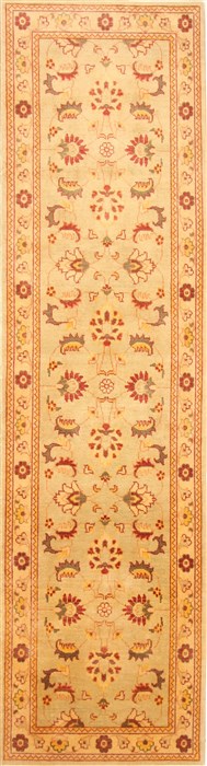 Chobi Green Runner Hand Knotted 29 X 105 Area Rug 250-22634 Image 0