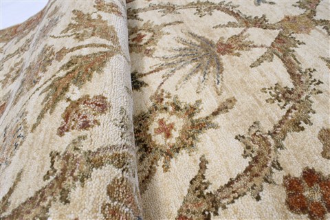 Chobi Beige Runner Hand Knotted 28 X 98 Area Rug 250-22638 Image 11