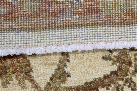 Chobi Beige Runner Hand Knotted 28 X 98 Area Rug 250-22638 Image 2