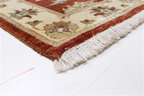Ziegler Brown Runner Hand Knotted 26 X 103 Area Rug 250-22642 Image 12