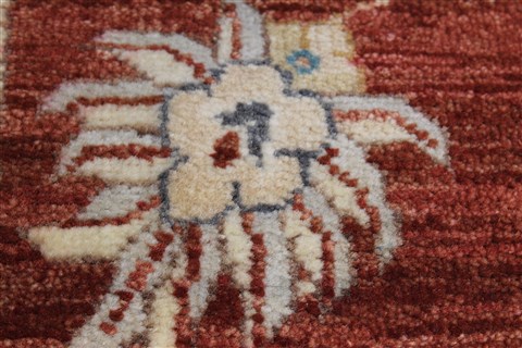 Ziegler Brown Runner Hand Knotted 26 X 103 Area Rug 250-22642 Image 1