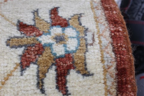 Ziegler Brown Runner Hand Knotted 26 X 103 Area Rug 250-22642 Image 3