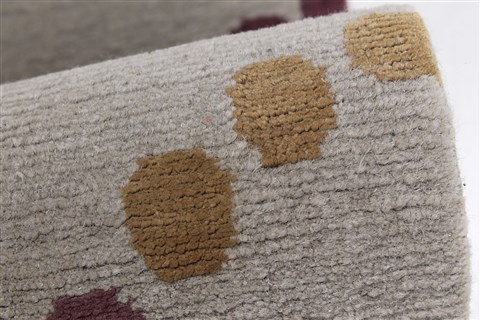 Gabbeh Grey Runner Hand Knotted 27 X 100 Area Rug 250-22647 Image 9
