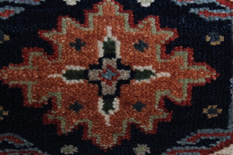 Karajeh Red Runner Hand Knotted 21 X 99 Area Rug 250-22651 Image 10