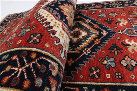 Karajeh Red Runner Hand Knotted 21 X 99 Area Rug 250-22651 Image 13