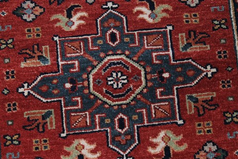 Karajeh Red Runner Hand Knotted 21 X 99 Area Rug 250-22651 Image 7