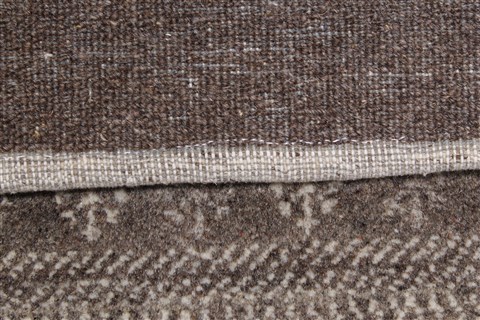 Modern Brown Runner Hand Knotted 26 X 911 Area Rug 250-22652 Image 10