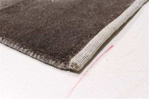 Modern Brown Runner Hand Knotted 26 X 911 Area Rug 250-22652 Image 5