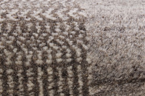 Modern Brown Runner Hand Knotted 26 X 911 Area Rug 250-22652 Image 7
