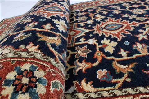 Serapi Blue Runner Hand Knotted 27 X 100 Area Rug 250-22656 Image 11