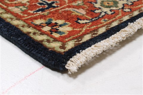 Serapi Blue Runner Hand Knotted 27 X 100 Area Rug 250-22656 Image 6