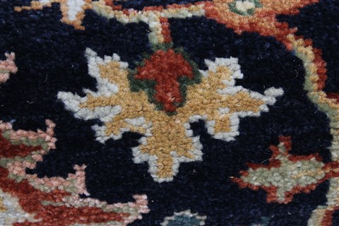 Serapi Blue Runner Hand Knotted 27 X 100 Area Rug 250-22656 Image 9