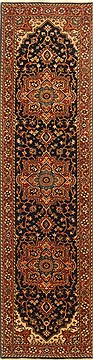 Serapi Blue Runner Hand Knotted 2'7" X 9'10"  Area Rug 250-22663