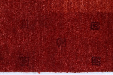 Gabbeh Red Runner Hand Knotted 28 X 101 Area Rug 250-22664 Image 2