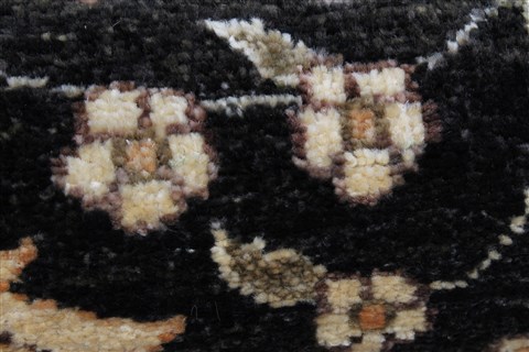 Chobi Black Runner Hand Knotted 29 X 104 Area Rug 250-22667 Image 10
