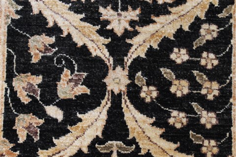 Chobi Black Runner Hand Knotted 29 X 104 Area Rug 250-22667 Image 6
