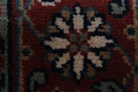 Agra Blue Runner Hand Knotted 28 X 100 Area Rug 250-22669 Image 10