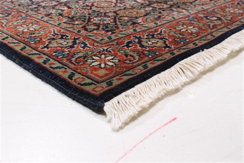 Agra Blue Runner Hand Knotted 28 X 100 Area Rug 250-22669 Image 7