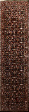 Indian Agra Blue Runner 10 to 12 ft Wool Carpet 22669